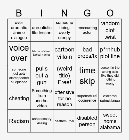 Tomorrow's Teaching Bingo Card