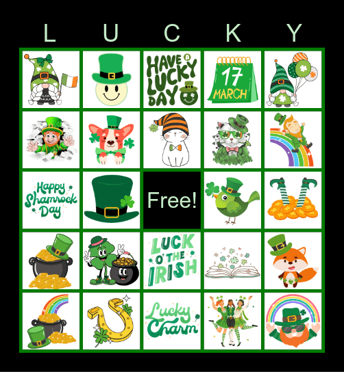 ST. PATRICK'S DAY BINGO Card