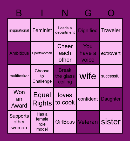 WOMEN'S DAY Bingo Card