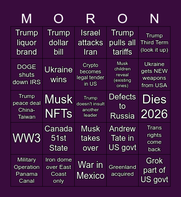 47 BINGO - Impossible Difficulty Bingo Card