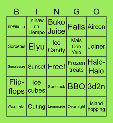GOD160337 Bingo Card