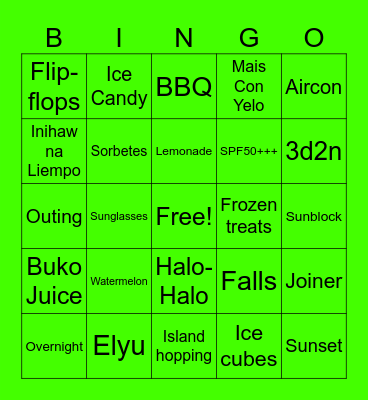 GOD160337 Bingo Card
