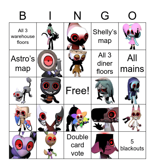 DANDY’S WORLD BINGO Card