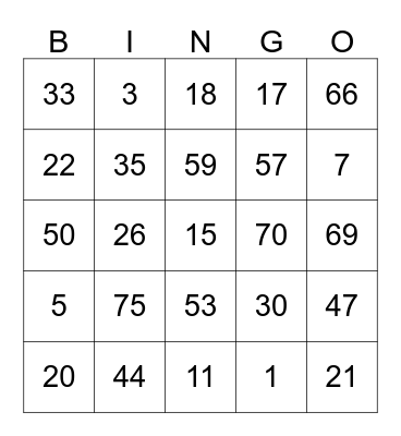 Laura's LulaRoe Bingo Card