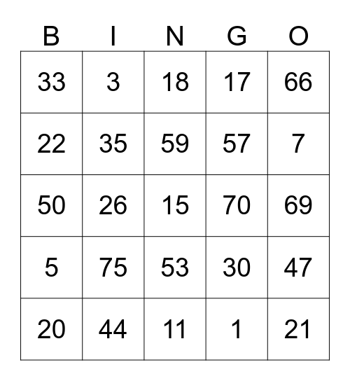 Laura's LulaRoe Bingo Card