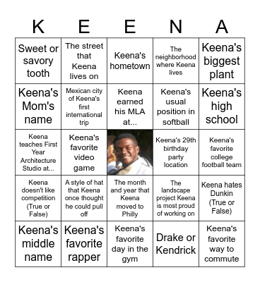 30 Years of Bingo Card