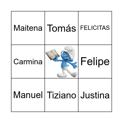 1° B Bingo Card