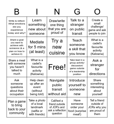 SPRING BREAK ETS 2025 Bingo Card