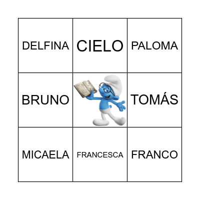 1° B Bingo Card