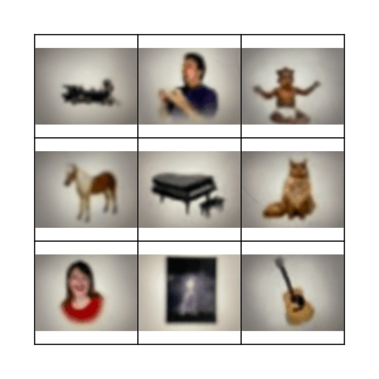 Everyday sounds Bingo Card