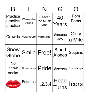 Grannie Bingo Card