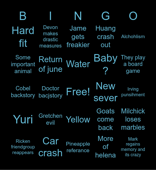 SeveranceBingo Card