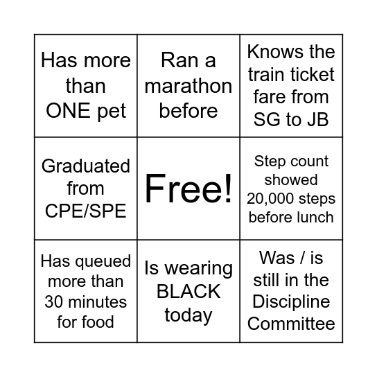 TL Network BINGO Card