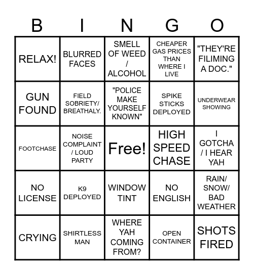 OP LIVE Bingo Card