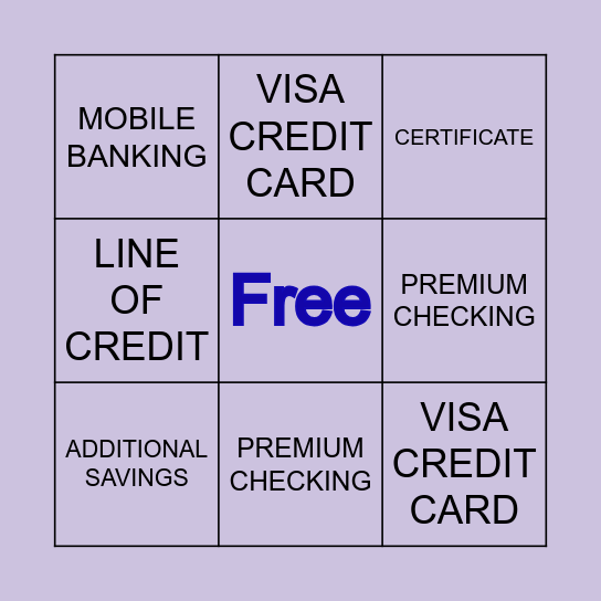 FRIDAY HUDDLE (: Bingo Card