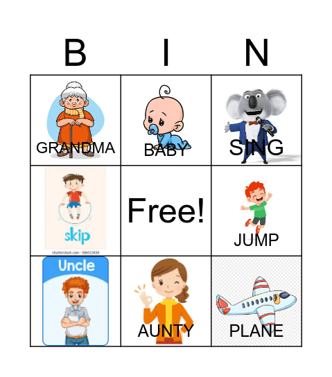 BINGO REVIEW UNITS 3/4 Bingo Card