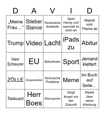 ✨Stieber-Bingo✨ Bingo Card