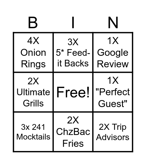 Bingo Card