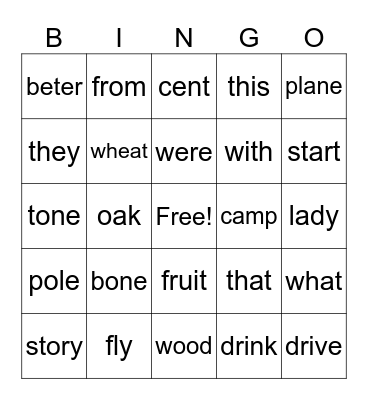 Last Day of Class Before March Break Bingo Card