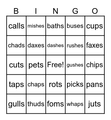 WRS 1.6 Bingo Card