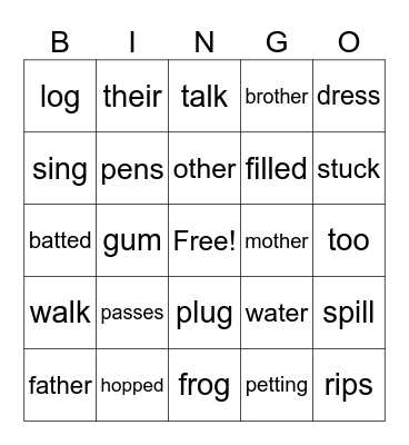 Mastery Test 4 Bingo Card
