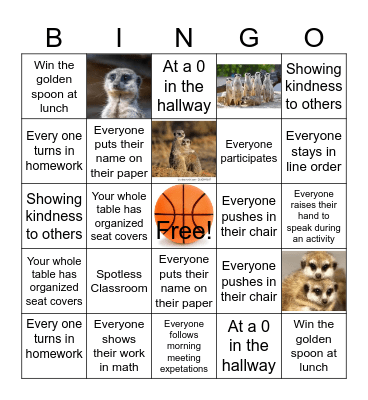 March Madness Presentation Bingo Card