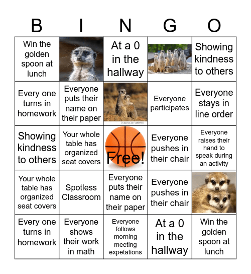March Madness Presentation Bingo Card