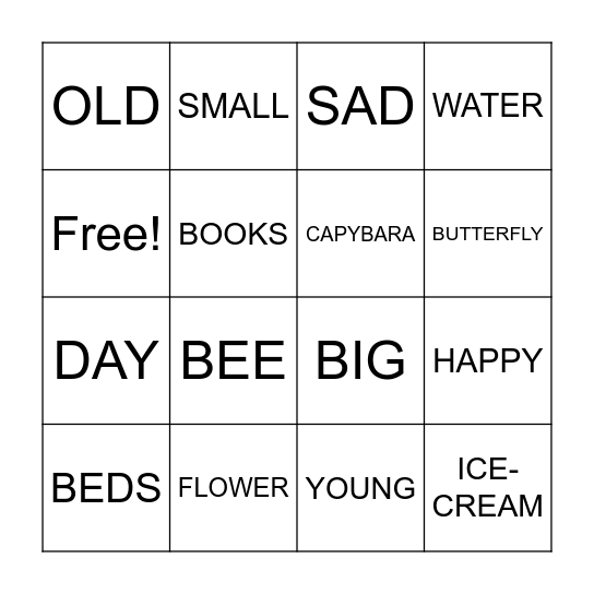 Bingo Card
