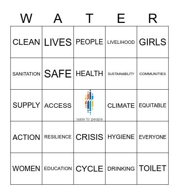 JACOBS WATER FOR PEOPLE ECG Bingo Card