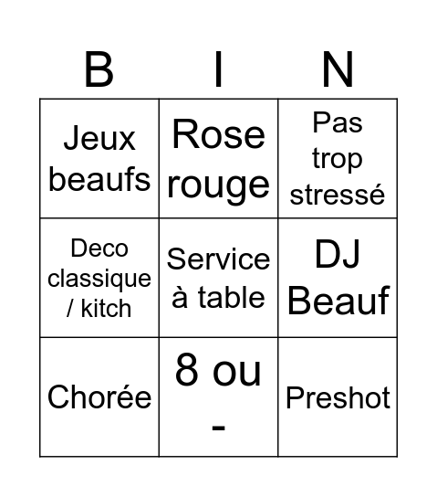 Anne et filipe Bingo Card