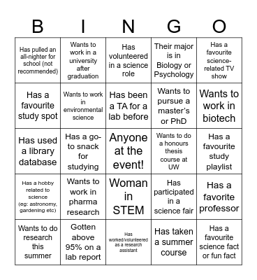 Bingo Mingo Bingo Card