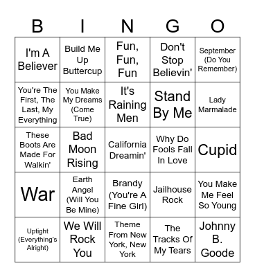 Franklinville Senior Center Bingo Card