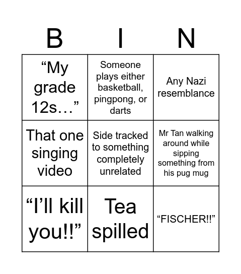 Business bingo Card