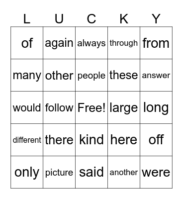 St. Patick's Day 2 Bingo Card