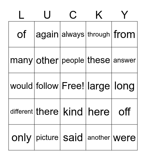 St. Patick's Day 2 Bingo Card