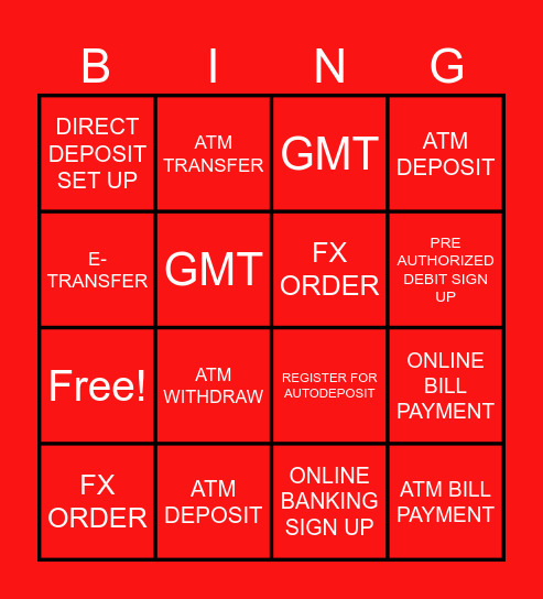 DIGITAL BINGO! Bingo Card