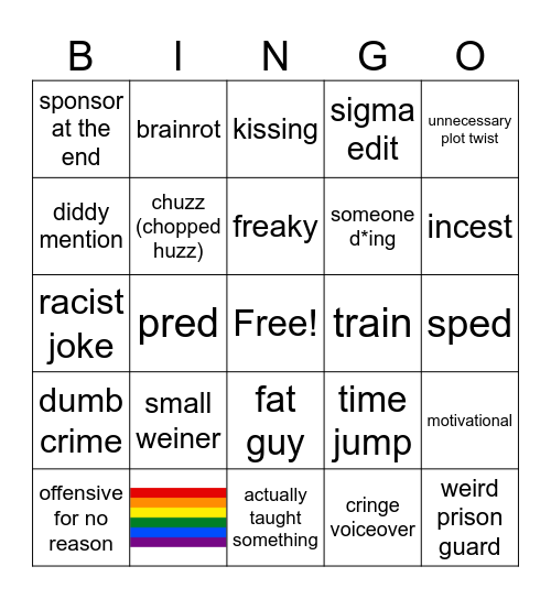 TT BINGO Card