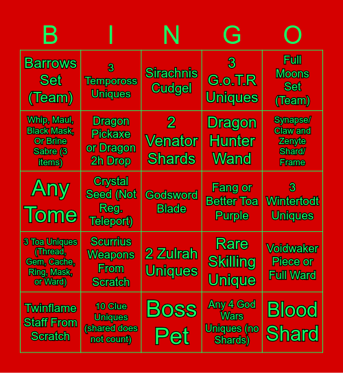 Can Do Bingo Card
