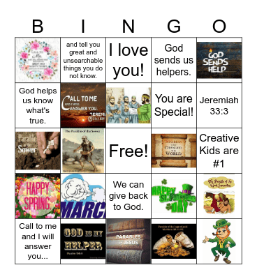 Big Picture Bingo Card