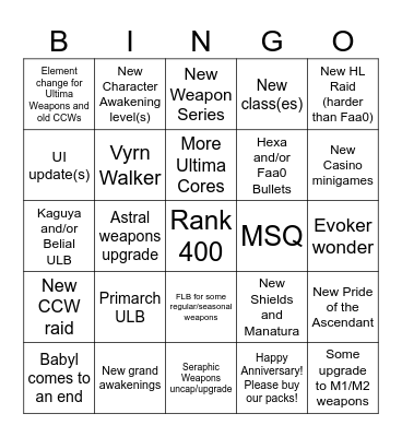 AnniBingo 2025 Bingo Card