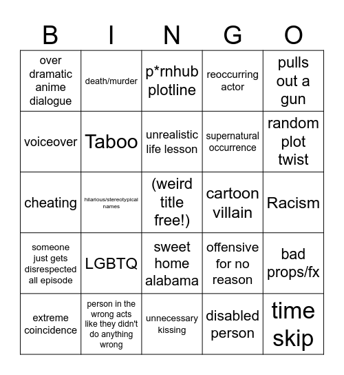 tomorrows teachings Bingo Card