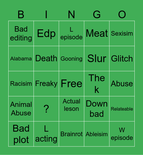 TOMMOROWS TEACHINGS BINGO Card