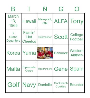 LASATER BINGO Card
