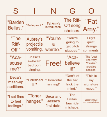 MOVIE NIGHT Bingo Card
