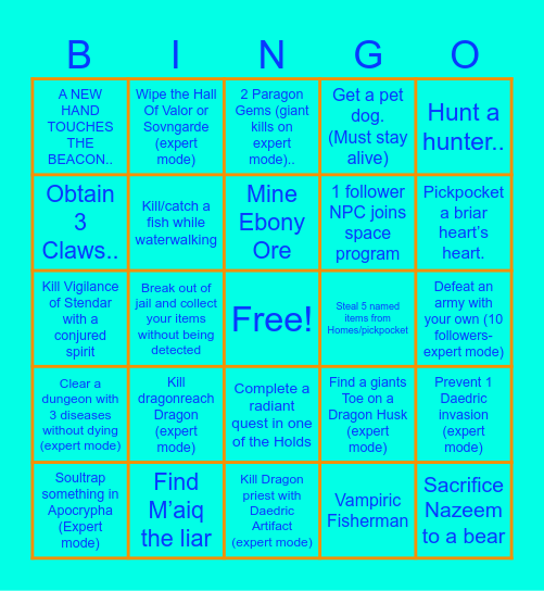 Door randomizer Bingo Card