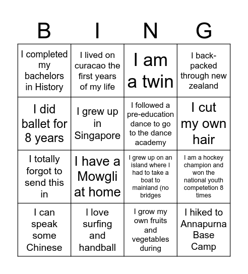 ABNAMRO trainee group spring 2025 Bingo Card