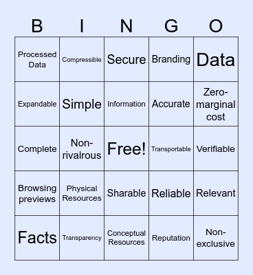 LITE Bingo Card