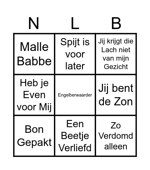 NL-Editie Bingo Card