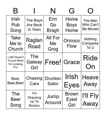 St. Patty! Bingo Card