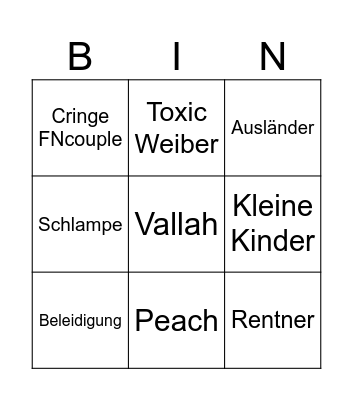 Fortnite Random TEAMS Bingo Card